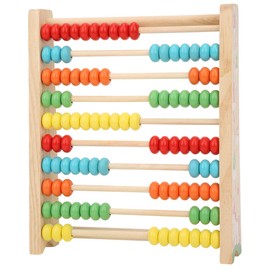 Easier to Assemble Kid Toy, Kid Wooden Abacus, Office School Children's Playground for Home Kid(Pine Colorful Calculation Frame)