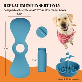 AVERYDAY Slow Feeder Bowl Replacement Insert – Interchangeable Puzzle Attachment for AVERYDAY Dog Bowls, BPA-Free & Easy to Clean, Slows Down Fast Eaters