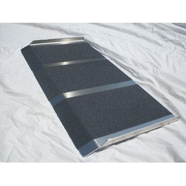 Wheelchair Ramp 14" Long x 30" Wide, Solid & Stable, Aluminum, Portable, Non-Slip Handicap ramp, Door Threshold Wheel Chair Ramps for Home, Home Steps, Scooter, Doorways, 800lbs Capacity, CodyCo