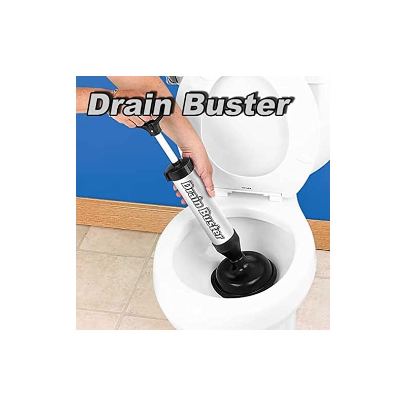 bulk buys OB641 Drain Buster Plunger, Transparent, Black