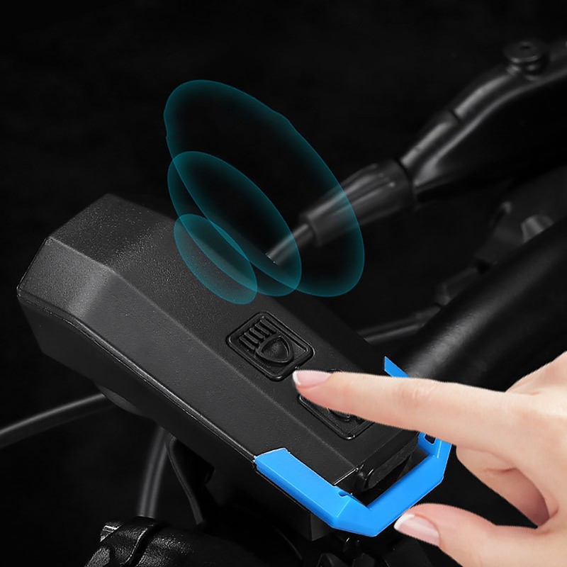 Bike Light with Horn Function USB Rechargeable LED Front Bike