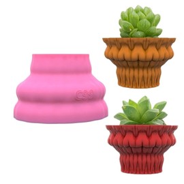 Overlapping Body Concrete Flower Pot Mold Succulent Planter Vase Silicone Mold Plaster Epoxy Resin Pen Brush/Candle Holder Mold Cement Polymer Clay Mould