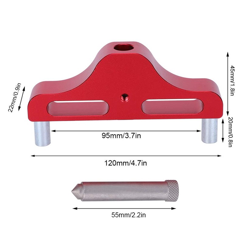 Uadme Centre Finder Line Scriber, Resistant Aluminum Alloy Scribing Marking