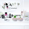 2 Estuche Limpia Brocha Seco Maquillaje Esponja Ecológico F Color