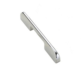 1 Pack Square Bar Handles Kitchen Handle Bathroom Cabinet Pulls Door Handles Zinc Alloy Drawer Handles, Chrome, 128mm (5.03")