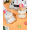 RAYNAG Set of 2 Bunny Keychain Cute Plush Rabbit Keychains