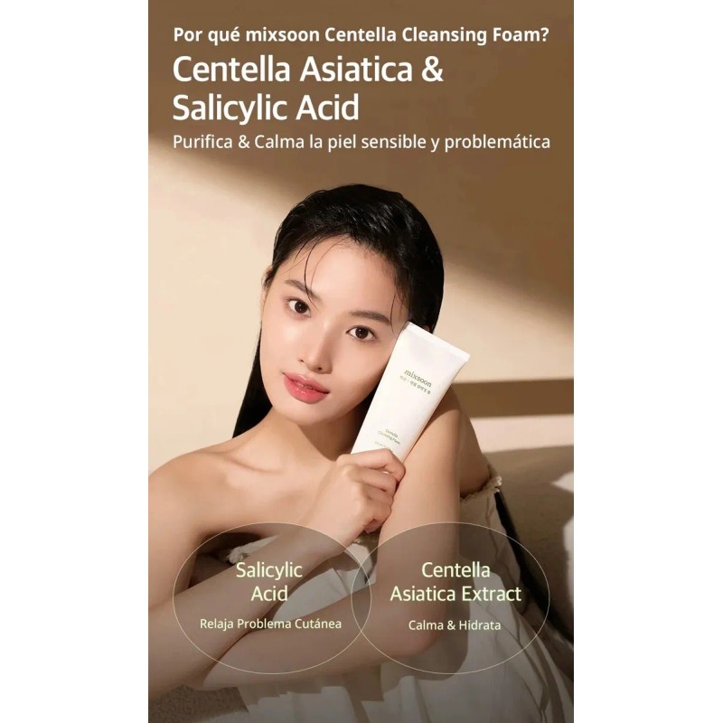Mixsoon Duo Limpieza Nutricion Bean Essence + Centella Foam