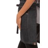Chef Works Unisex Berkeley Short Bib Apron, Indigo Blue, One