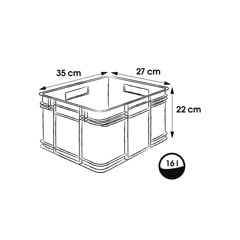 keeeper Bruno Eco Line 16 Litre Euro Box M Procyclene
