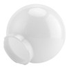 KOHAND 2 Pcs White Globe Lamp Shade, Acrylic Replacement Shade,