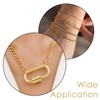 HJZHII 20 Pcs Screw Carabiner Lock Charms Gold Necklace Clip