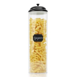 DUNTON Airtight Food Storage Containers with Lids, Acylic Pasta Storage Containers,Kitchen Organizer for Spaghetti,Noodles,Linguini,Cereal,Coffee Beans