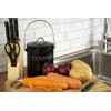 Premier Housewares Compost Bin with Handle - Black