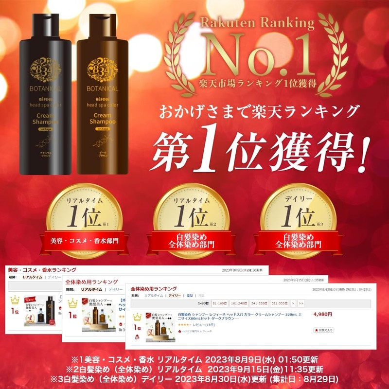 Lefine Head Spa Color Cream Shampoo 220 mL + 80