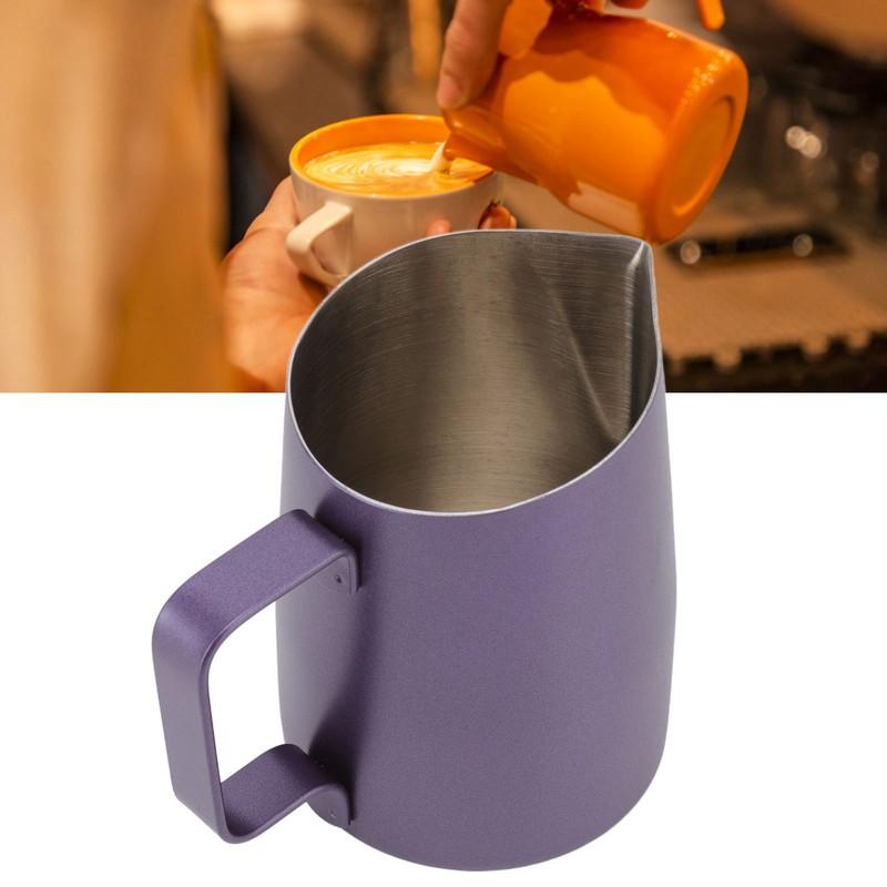 Milk Frother Cup Stainless Steel Incisive Mouth Profession Milk Frothing