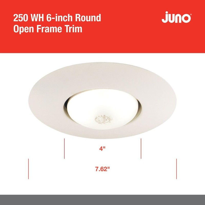 Juno Lighting Group 250 WH BR30 Halogen Open Frame in
