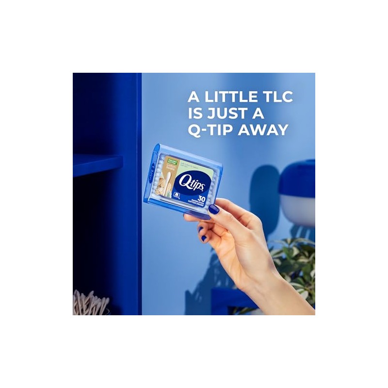 Q-tips Hisopos de algodón orgánico, paquete de 10 unidades de