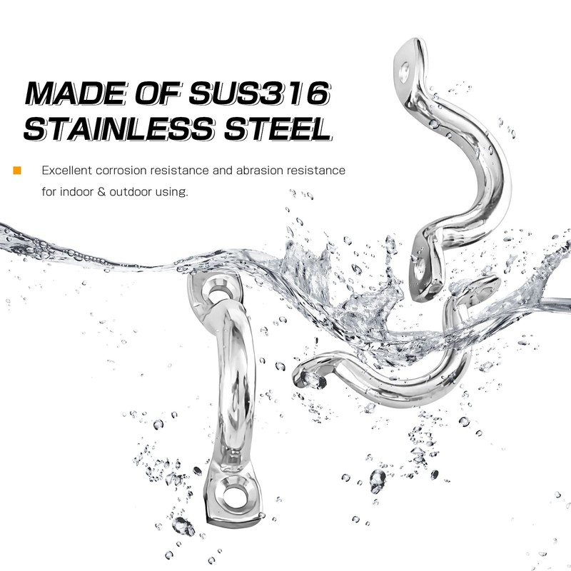 9Tong Tie Down Deck Loop Steel Stainless Hardware Deck Loop