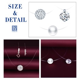 Yumilok Women's Necklace with Pendant Necklace 925 Sterling Silver Shambhala Zirconia Fish Cord for Women Birthday Girls, Sterling Silver Cubic Zirconia