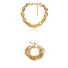 Layered Necklaces 2 Pcs Chunky Link Necklace Chains for Women