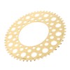 Folding Bicycle Chainwheel Smooth Fastness AntiCorrosion Wearproof Bike Chainring(Titanium Gold