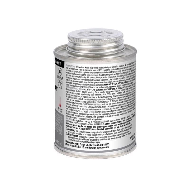Cement PVC HD Gray 8OZ