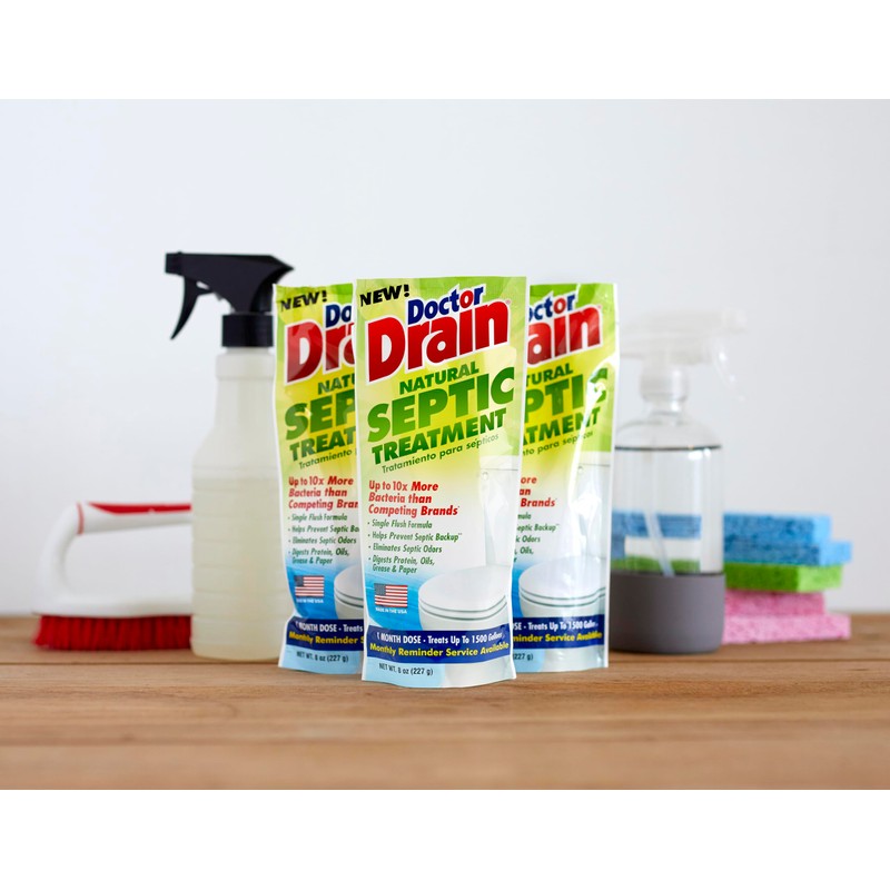 Doctor Drain Monthly Natural Septic Tank Treatment - One Flush