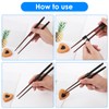 5 Pieces Reusable Chopsticks Helpers Training Chopstick Hinges Connector Easy