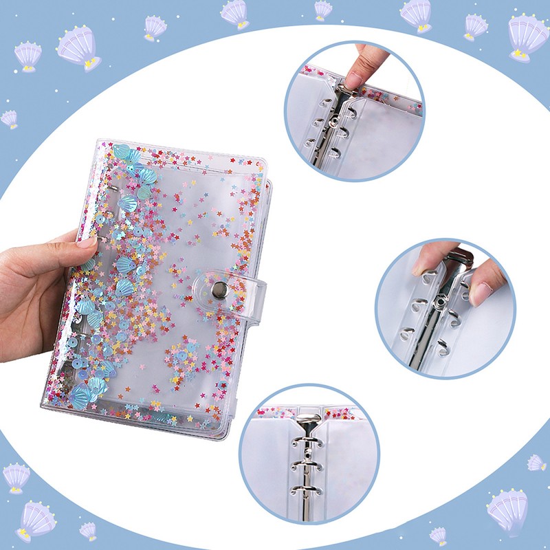 A6 Budget Binder Budget Planner with Clear Sequin Cover 8