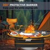 Hupsjer Fire Pit Surround Tabletop for Solo Stove Bonfire Ranger