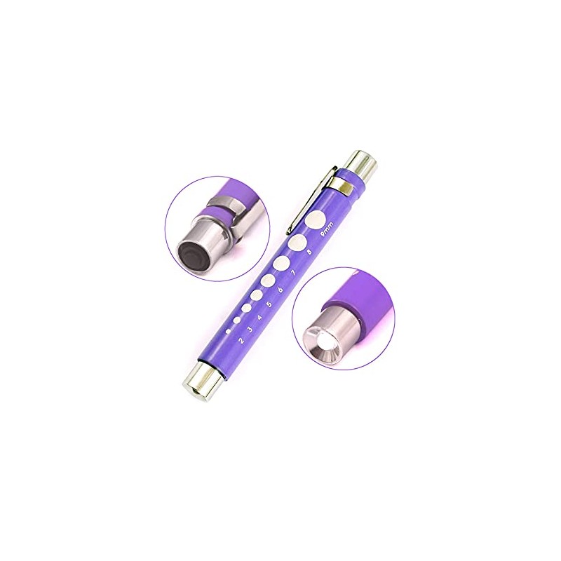 AAProTools Nurse Penlight Reusable LED Pen Light with Pupil Gauge