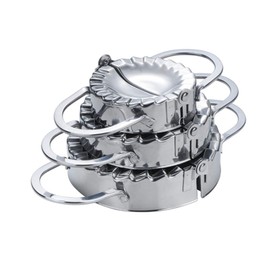 Pure Vie Set of 3 Dumpling Maker Pierogie Ravioli Shaper Dumpling Mould Tortellini Mould Ravioli Stamp, High Quality Stainless Steel Ravioli Cookie Cutters, Ravioli Cutter Pastry Tool #1
