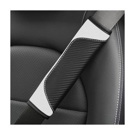 AUCELI Carbon Fiber Seat Belt Shoulder Strap Covers - 2 Pack