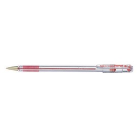 Pentel 1.0 mm Medium Tip Oil Based Ink Superb Ballpoint Pen - Red (pack of 12 pens)