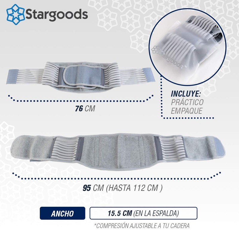 Stargoods Faja Lumbar para Ciática y Dolor de Nervio Ciático,