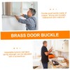 LALAFINA 3Pcs Ball Catch Solid Door Latch for Cabinets and