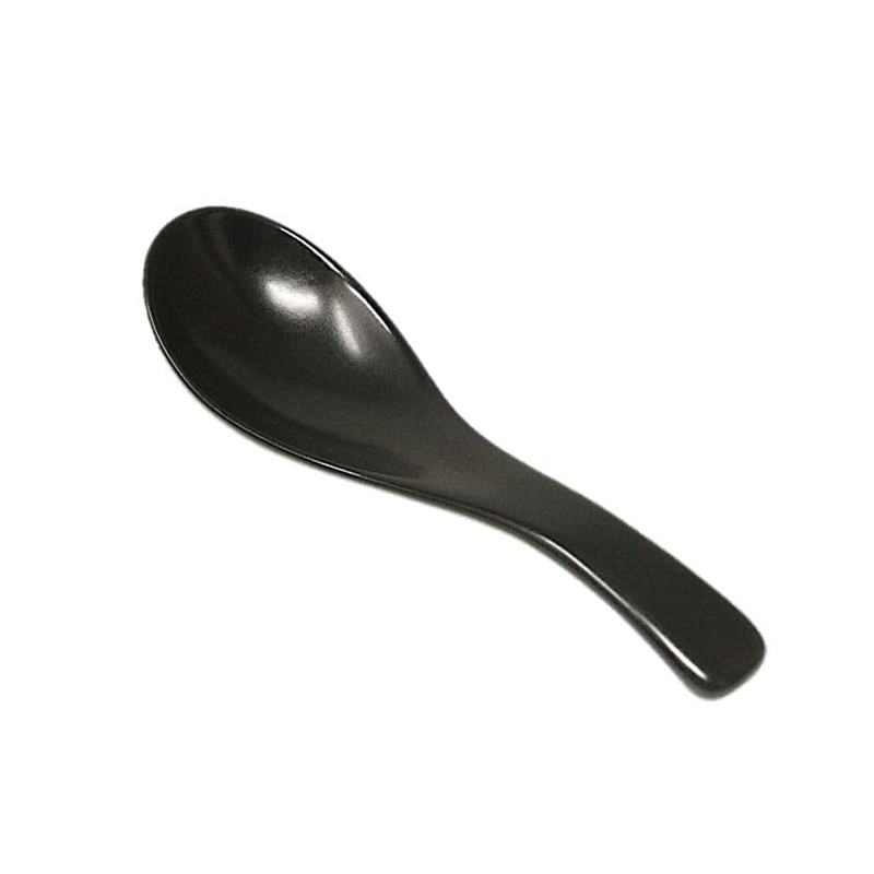 Matte Black Spoon Astragalus Lotus Flower Set of 5 Commercial