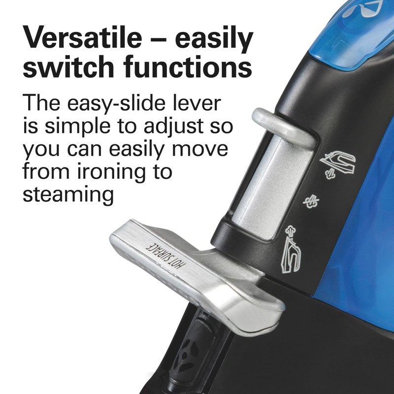 Hamilton Beach 2-in-1 Steam Iron for Clothes and Garment Steamer