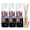 Reed Diffuser with Natural Essential Oil Lavender - 3 x