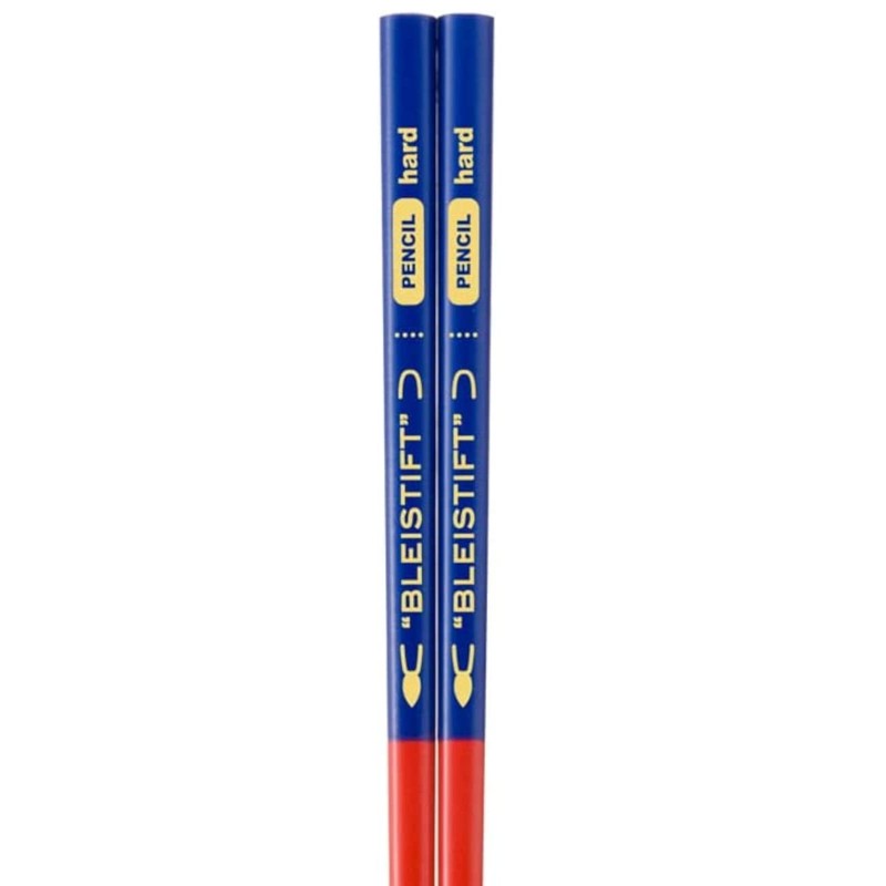 nakano Pencil Chopsticks Box, 50-Pack, Real Pencil 22 cm Red Blue