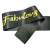 NAUXIUDSJS 30 Fabulous Sash, 30th Birthday Sash, Black Satin Sash