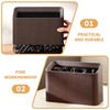 AIWE7D Mini Desk Trash Can, Desktop Trash Can Wood Grain,