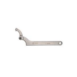 Joint Hook Wrench with Nose for Slot Nuts | 15-35 mm | CrV | Milk Pipe Wrench | WGB