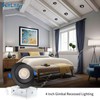 KnLnny Ware Black Gimbal Recessed Lighting 4 Inch 6 Pack,