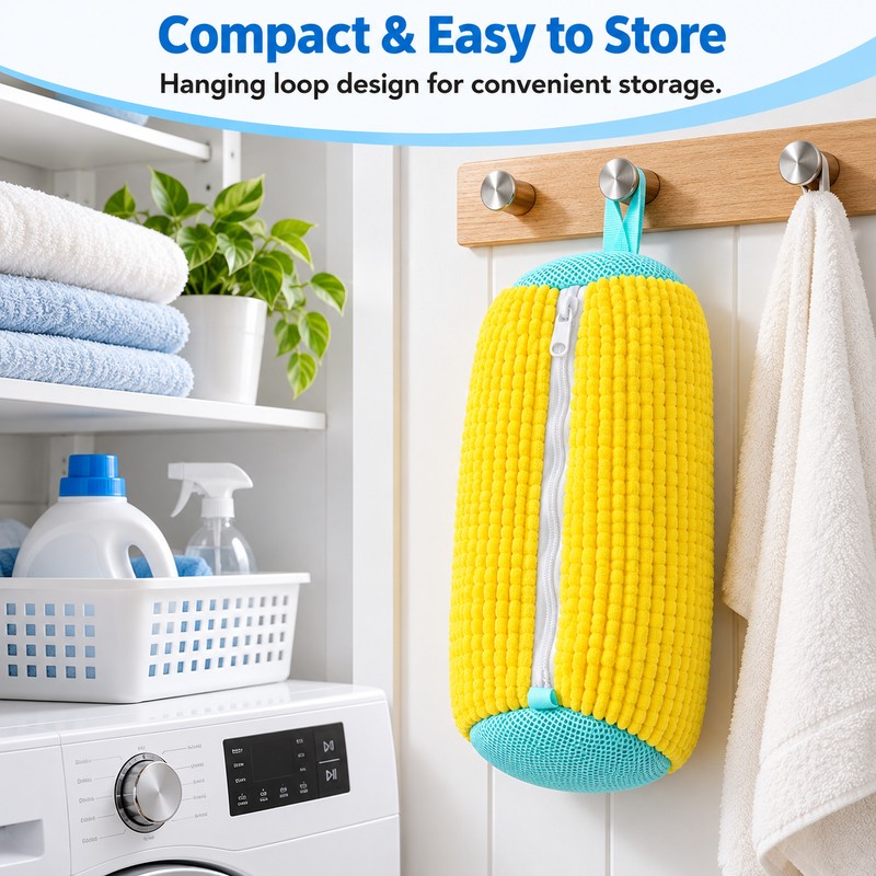 Shoe Washing Machine Bag for Sneakers – Reusable Zippered Laundry