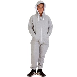 Trendy Toggs Kids Oxford Grey Zip Up Onesie 13-14
