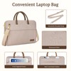 RAINYEAR 15.6 Inch Laptop Bag for Women, Protective Waterproof Large