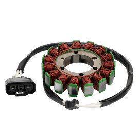 WOOSTAR 15 Coil 3 Wire Stator Magneto Replacement for Ninja ZX1000 ZX-10R 2011-2020 2023 ZX-10 2024 ZX6R 2013-2018 ABS ZX636 2013-2017 H2 SX 2018 H2 SX SE 2019-2023 OEM 21003-0107