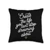 Vision Boarding Manifestation Goal Setting Dream Visualize Throw Pillow