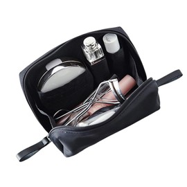 LOYELEY Women's Makeup Pouch, Storage Bag, Stylish, Lightweight, Compact, Cosmetics, Toiletries, Cosmetic Tools, Small Items, Business Trips, Travel, Black